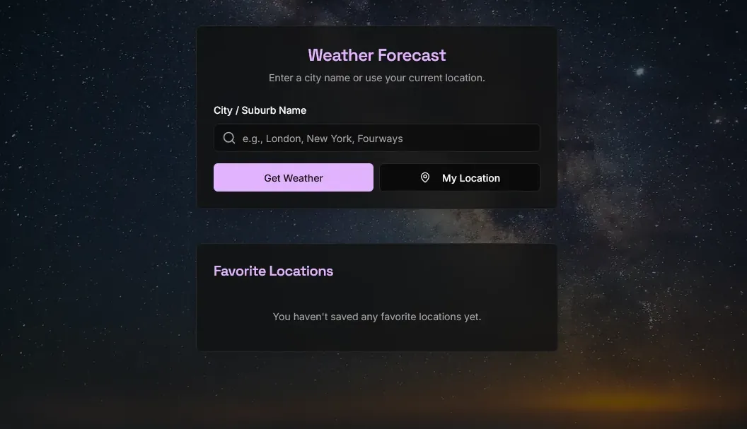 Weather app